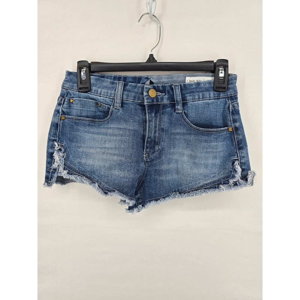 Banjara Womens Medium Wash Denim Cut Off Shorts Frayed Hem Size 26 Boho‎ Summer